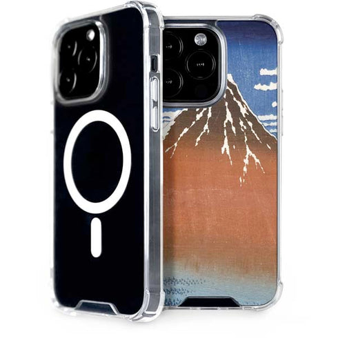 Hokusai Fuji Mountains in clear Weather iPhone Cases
